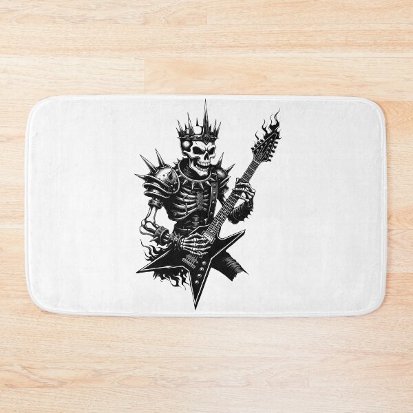 Artikelvorschau, Leadgitarren-Skelett der Band The Undead – Geschenk für Metal-Fans entworfen und verkauft von Dazzio Designs.