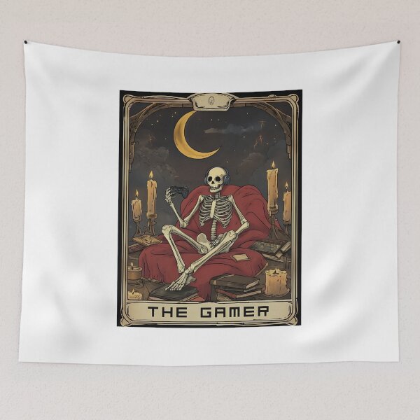 Item preview, The Gamer Tarot Card Skeleton Gaming T-Shirt designed and sold by OlyvieArt.