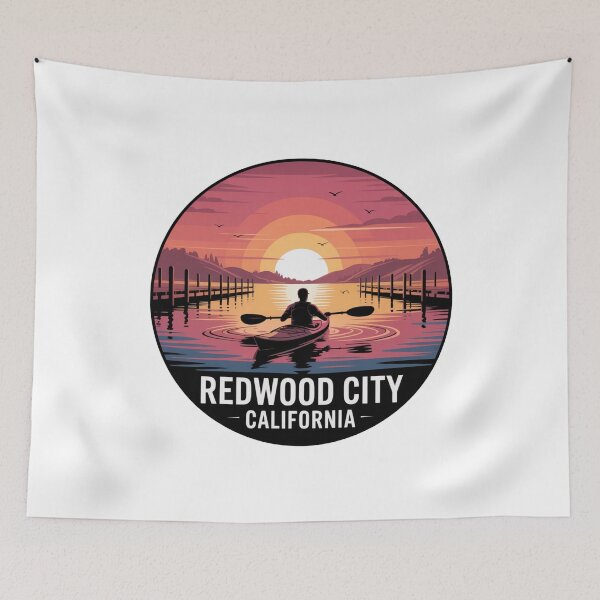 Item preview, Redwood City California: Kayak Sunset  designed and sold by CircinusStore.
