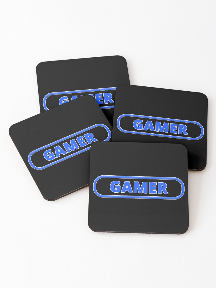 Thumbnail 1 of 5, Coasters (Set of 4), Gamer designed and sold by StoneBluePlanet.