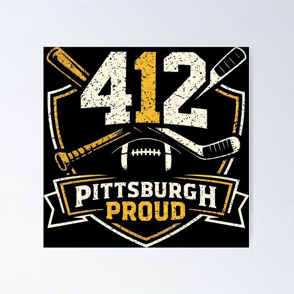 Item preview, Pittsburgh 412 Proud Sports Fan designed and sold by Supri123.