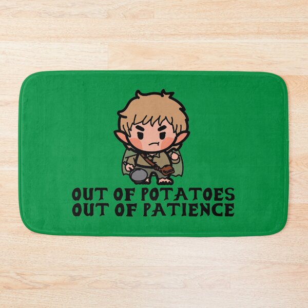 Item preview, out of potatoes out of patience (tolkien) designed and sold by remerasnerdas.