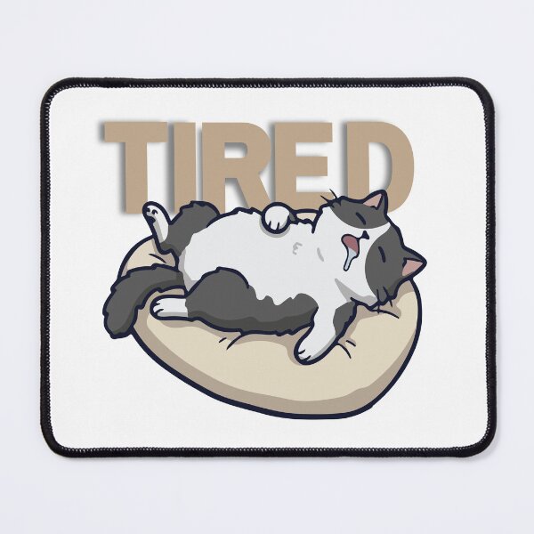 Item preview, Tired But Cute Cat | Sleepy Lazy Kitty Aesthetic designed and sold by CubVibeStudio.