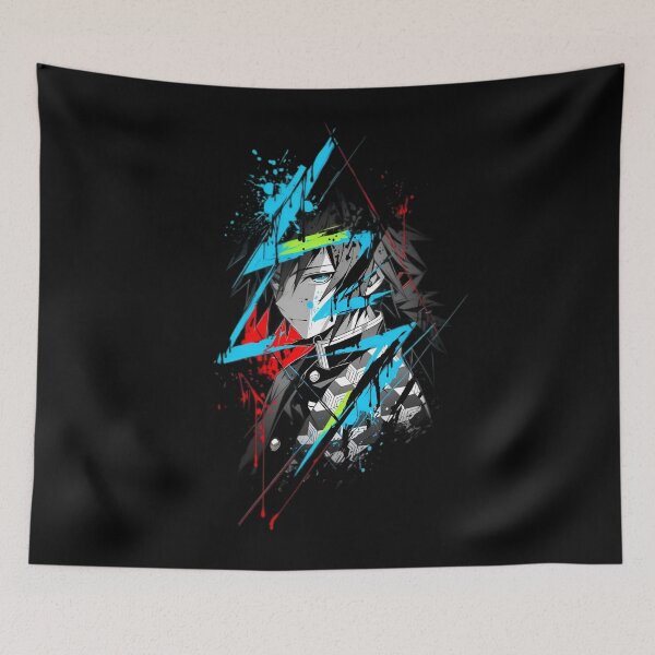 Item preview, Giyu Tomioka Blood Splash Anime Art – Demon Slayer Aesthetic Design designed and sold by Dyan4.