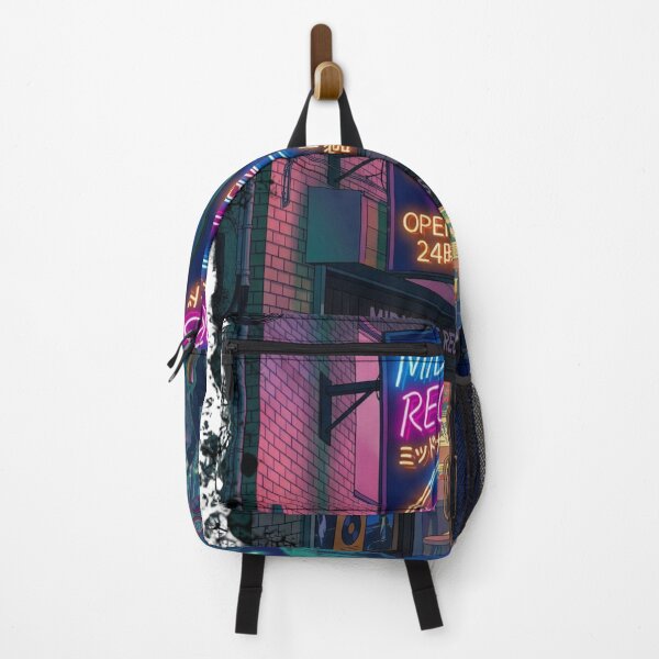 Item preview, Neon Cassette Record Store Retro Anime City Pop Night Aesthetic designed and sold by UltimateJapan.