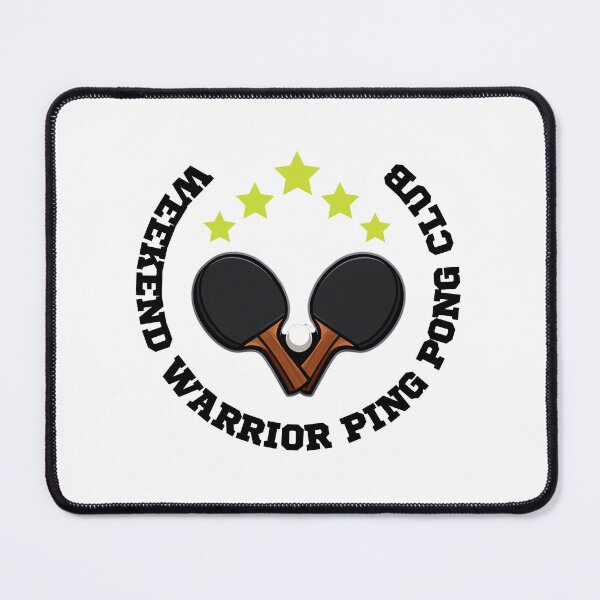 Item preview, Weekend Warrior Ping Pong Club - Vintage Style Table Tennis Logo T-Shirt designed and sold by OhMyPingCo.