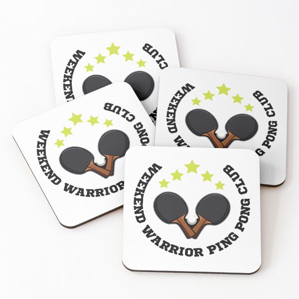 Item preview, Weekend Warrior Ping Pong Club - Vintage Style Table Tennis Logo T-Shirt designed and sold by OhMyPingCo.