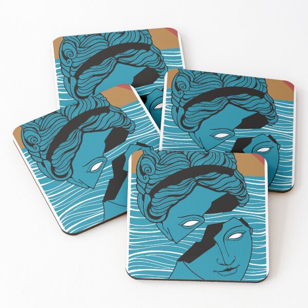 Item preview, Ocean Goddess Art Print – Surf Inspired Woman Poster designed and sold by RiptideKiD.
