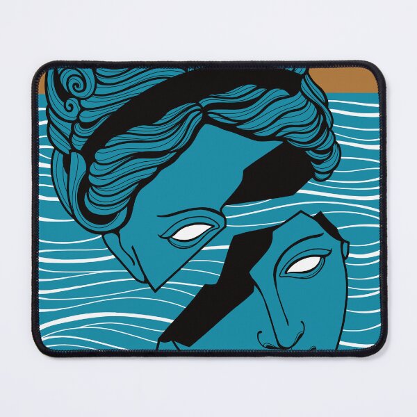 Item preview, Ocean Goddess Art Print – Surf Inspired Woman Poster designed and sold by RiptideKiD.