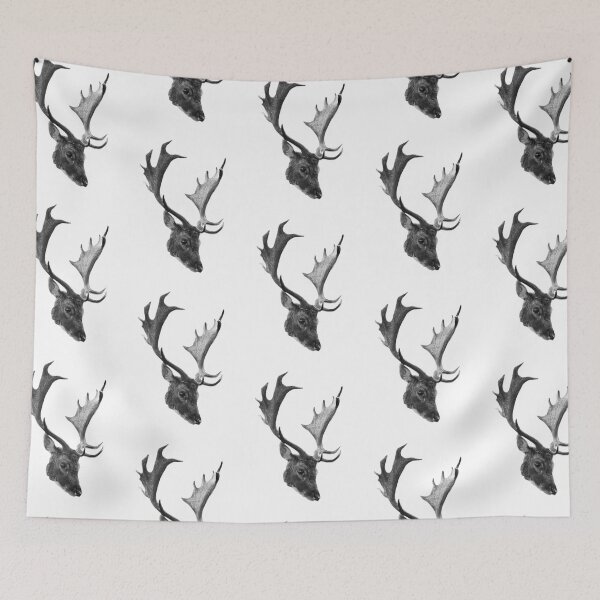 Item preview, stag's head designed and sold by Murph's Images.