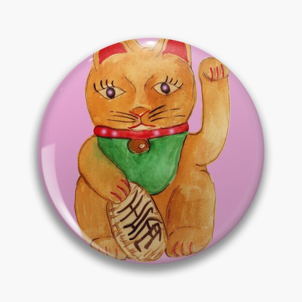 Item preview, Lucky cat pink designed and sold by Evan  Carlinsmith.