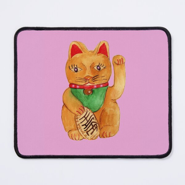 Item preview, Lucky cat pink designed and sold by Evan  Carlinsmith.