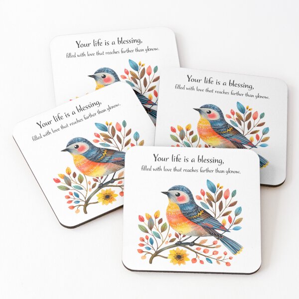 Item preview, Colorful Bird Wall Art with Inspirational Quote designed and sold by LoveNurseries.