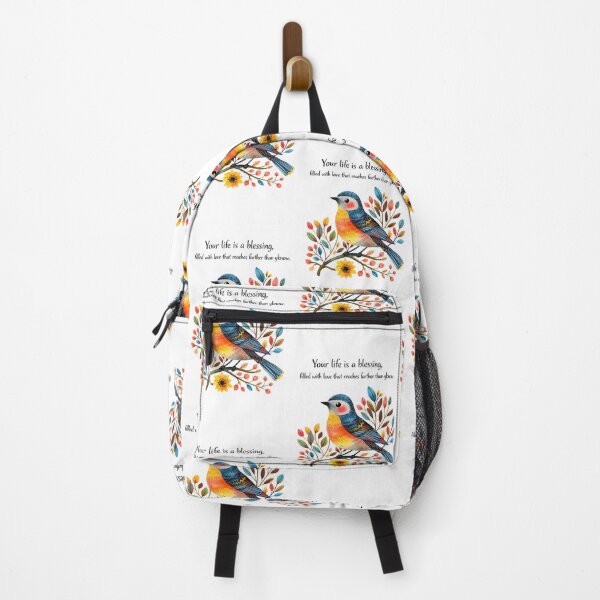 Item preview, Colorful Bird Wall Art with Inspirational Quote designed and sold by LoveNurseries.