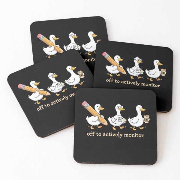 Item preview, Funny Teacher Ducks Off To Actively Monitor designed and sold by graphixpolash.