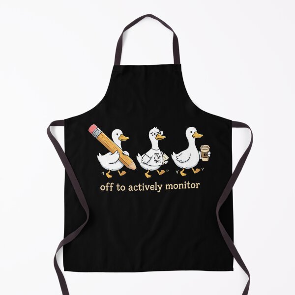 Item preview, Funny Teacher Ducks Off To Actively Monitor designed and sold by graphixpolash.