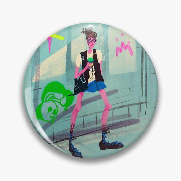 Item preview, Street Style Punk — Urban Graffiti Fashion Illustration designed and sold by Gelyane.