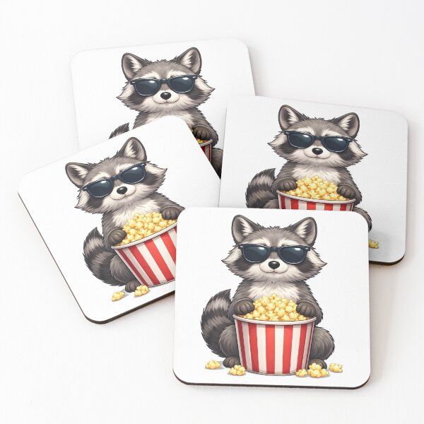 Item preview, Sneaky Raccoon Popcorn designed and sold by Icareis-Studios.