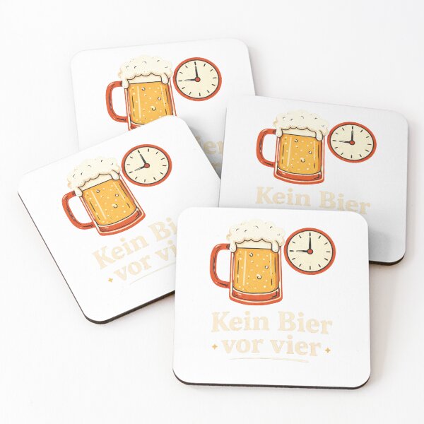 Artikelvorschau, Kein Bier vor Vier Lustiges deutsches Zitat entworfen und verkauft von Hoffmann-Shop.