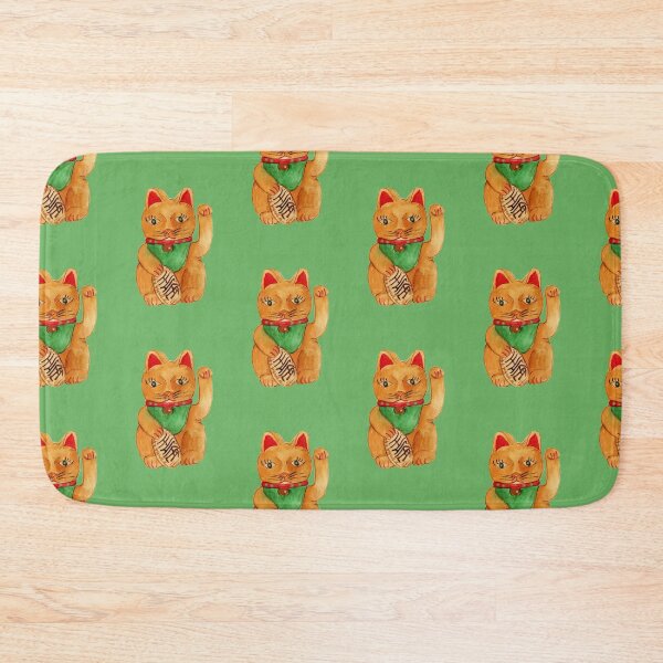 Item preview, Lucky cat green designed and sold by Evan  Carlinsmith.
