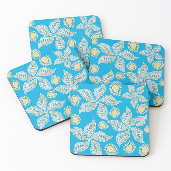 Item preview, Elegant floral paisley pattern on turquoise background. designed and sold by AdesignbyG.