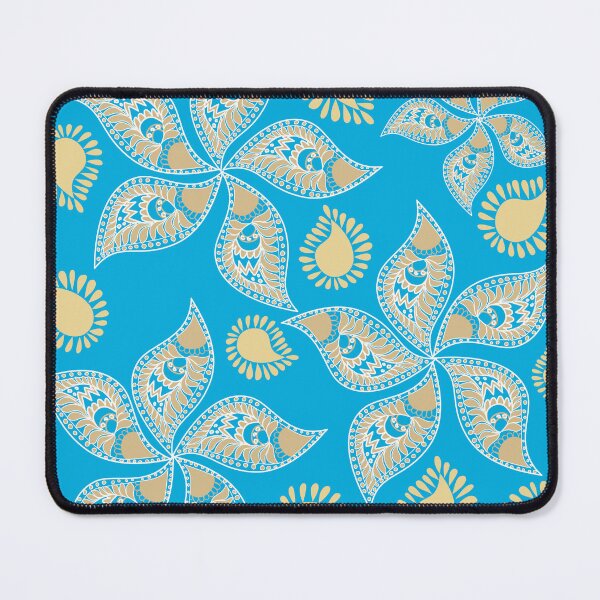 Item preview, Elegant floral paisley pattern on turquoise background. designed and sold by AdesignbyG.