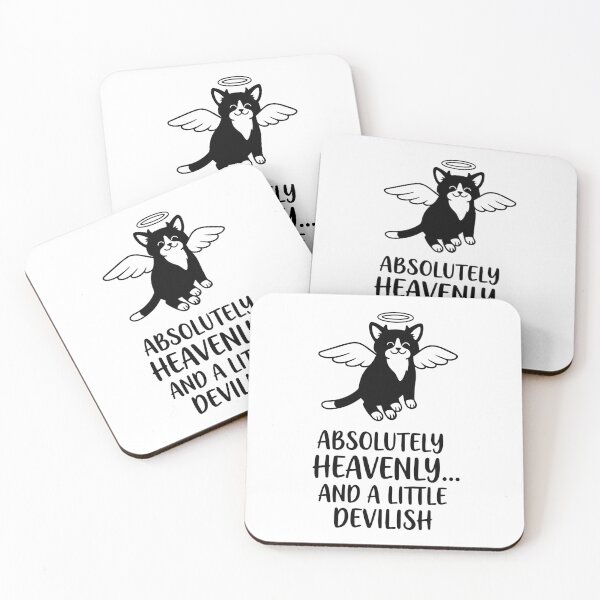 Item preview, Flying Cat with Angel Wings and Devil Horns designed and sold by Mati-Studio.