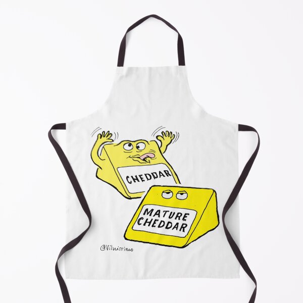 Item preview, "Mature cheddar" rolling its eyes at immature cheddar designed and sold by Vilnissimo.