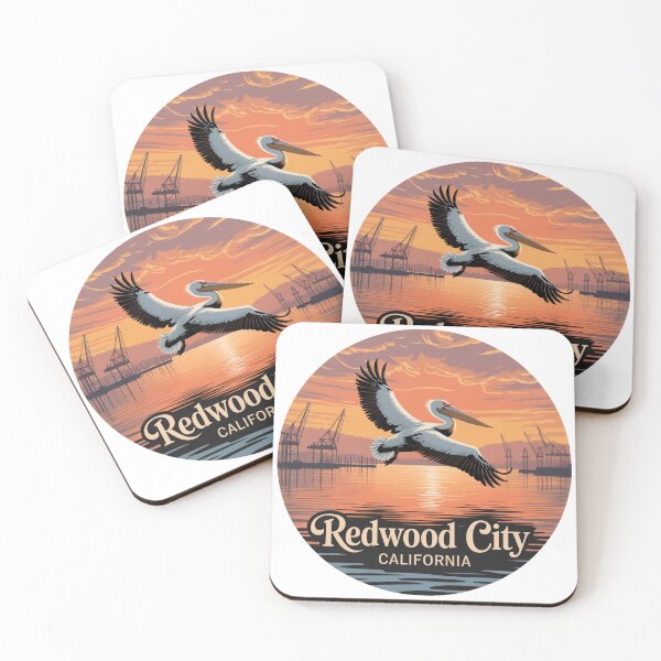Item preview, Redwood City California: Pelican in Flight  designed and sold by CircinusStore.
