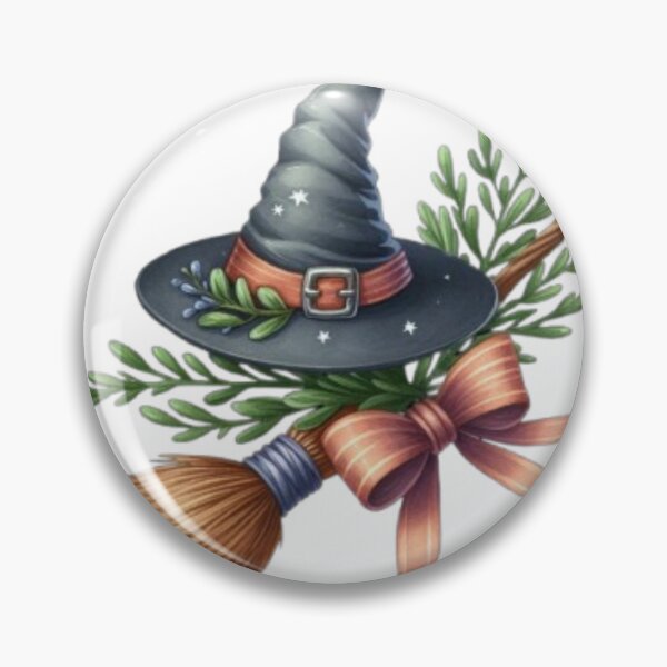 Item preview, Witch Hat Broom Aesthetic | Cozy Halloween Cottagecore | Gift for Women designed and sold by SOLIORA  ATELIER.