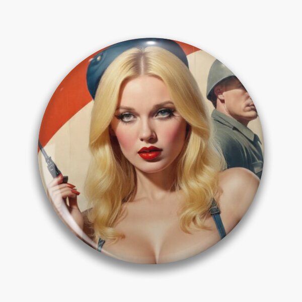 Item preview, Vintage WWII Bomber Girl Pin-Up | Retro Military Aviation Poster Art designed and sold by MissSaylor.