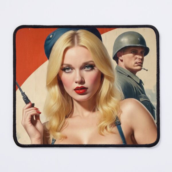 Item preview, Vintage WWII Bomber Girl Pin-Up | Retro Military Aviation Poster Art designed and sold by MissSaylor.