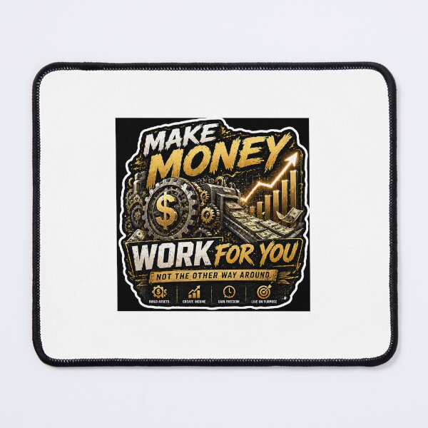Item preview, Make Money Work For You – Passive Income & Financial Freedom Motivational Sticker designed and sold by Wander Pop Studio.