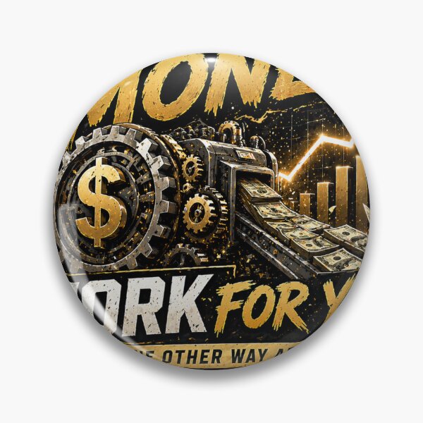 Item preview, Make Money Work For You – Passive Income & Financial Freedom Motivational Sticker designed and sold by Wander Pop Studio.