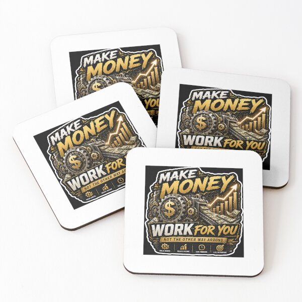 Item preview, Make Money Work For You – Passive Income & Financial Freedom Motivational Sticker designed and sold by Wander Pop Studio.