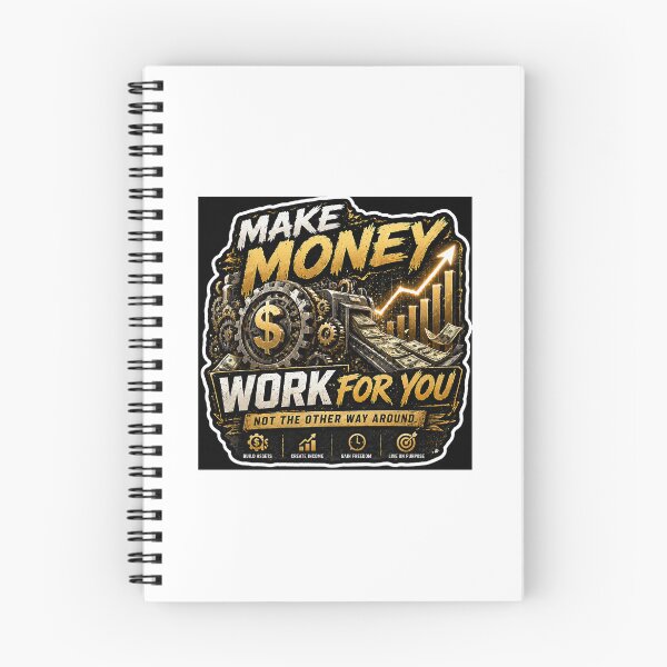 Item preview, Make Money Work For You – Passive Income & Financial Freedom Motivational Sticker designed and sold by Wander Pop Studio.