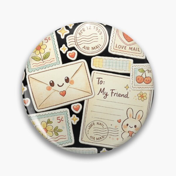 Item preview, Pen Pals Forever Snail Mail Club Cute Stationery Sticker Design designed and sold by graphicbidu.