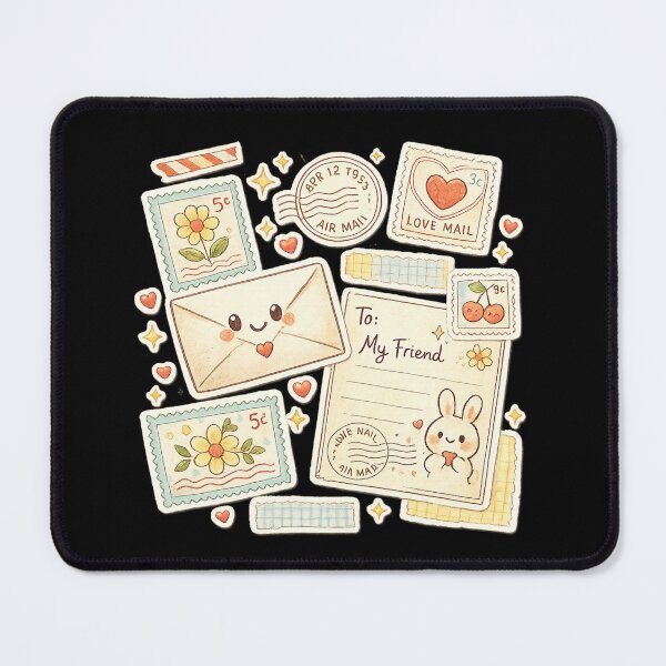 Item preview, Pen Pals Forever Snail Mail Club Cute Stationery Sticker Design designed and sold by graphicbidu.