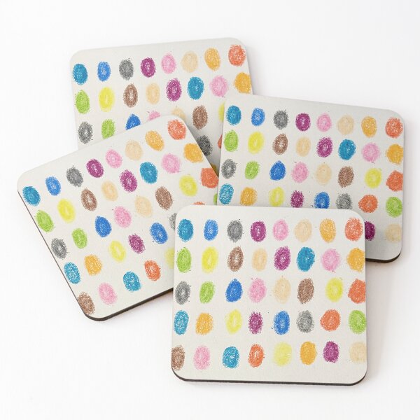 Item preview, Spots in coloured wax crayon  designed and sold by Evan  Carlinsmith.