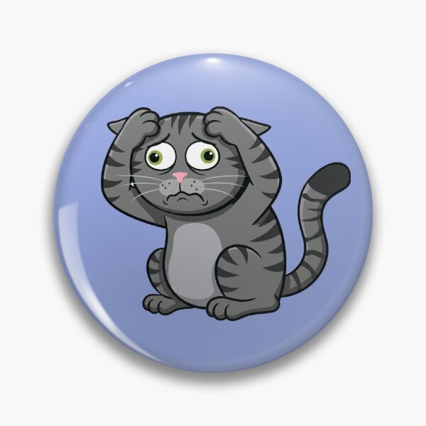 Item preview, Existential Dread - scaredy cat designed and sold by FluffyFlonk.