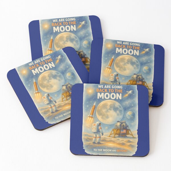 Item preview, Watercolor Space Journey - We Are Going Back To The Moon designed and sold by Nubesss.