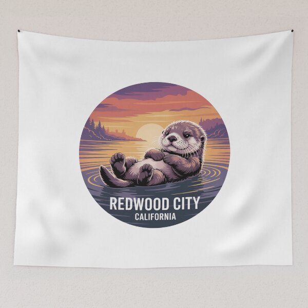 Item preview, Redwood City California: Sea Otter Sunset  designed and sold by CircinusStore.
