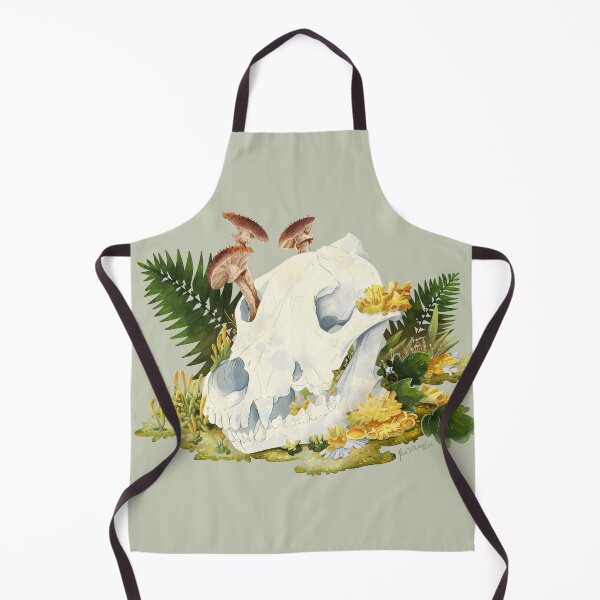 Item preview, Peacefull Wolf's Skull in the European undergrowth designed and sold by RyukiArtbook.