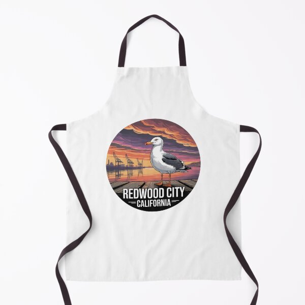 Item preview, Redwood City California: Seagull at the Harbor  designed and sold by CircinusStore.