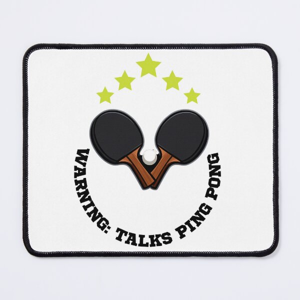 Item preview, Warning: Talks Ping Pong - Funny Table Tennis Player Graphic T-Shirt designed and sold by OhMyPingCo.