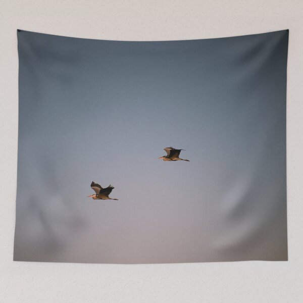 Item preview, Two grey herons in flight designed and sold by ShahrukMoments.