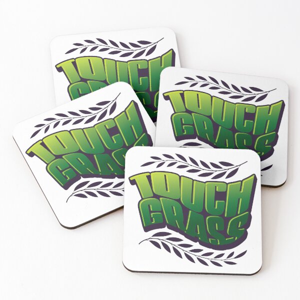 Item preview, Touch Grass Wavy Green Lettering designed and sold by wickedpretty.