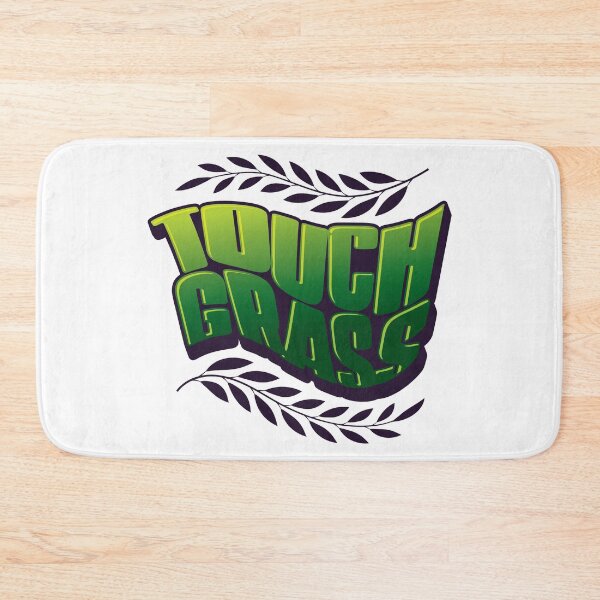 Item preview, Touch Grass Wavy Green Lettering designed and sold by wickedpretty.