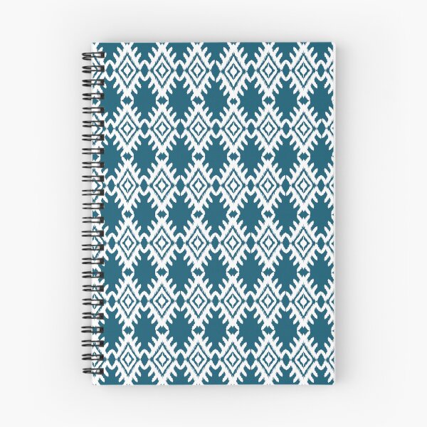 Item preview, Blue and white ikat pattern fabric. designed and sold by AdesignbyG.