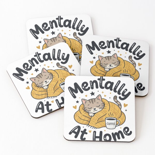 Item preview, Mentally at home cute cat  designed and sold by Tryforeal .